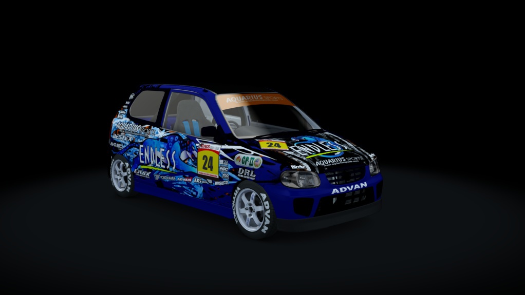 660 Suzuki Alto ha23v TE37, skin rs_endless_aquarius_alto660skin_not_window_sticker
