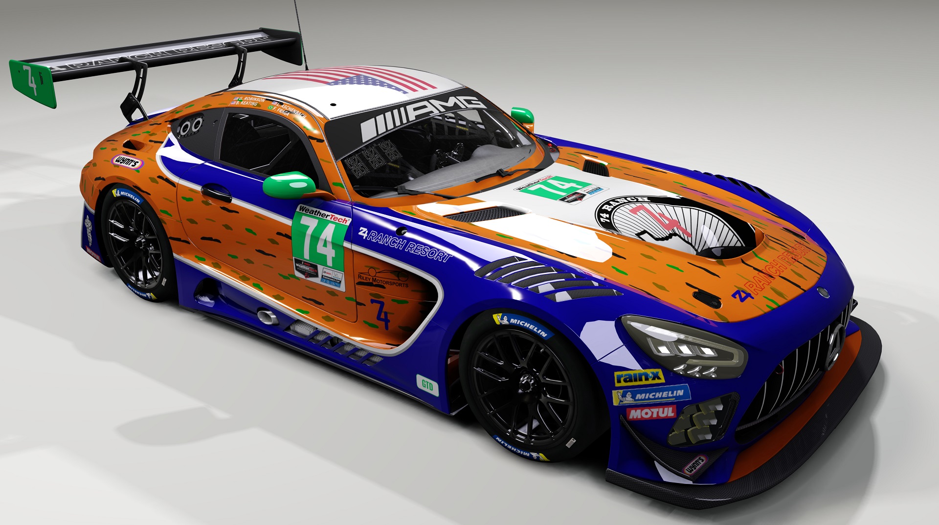 AMG GT3 EVO, skin Riley_Motorsports_#74_2020