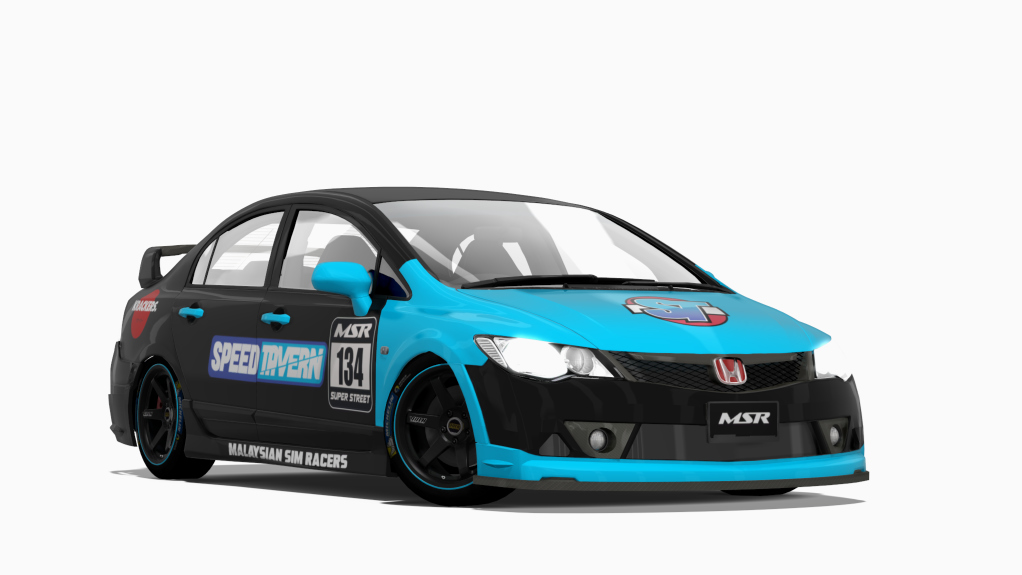Honda Civic FD Mugen, skin Blue