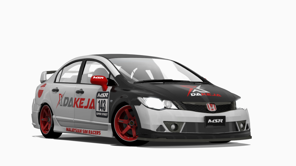 Honda Civic FD Mugen, skin White