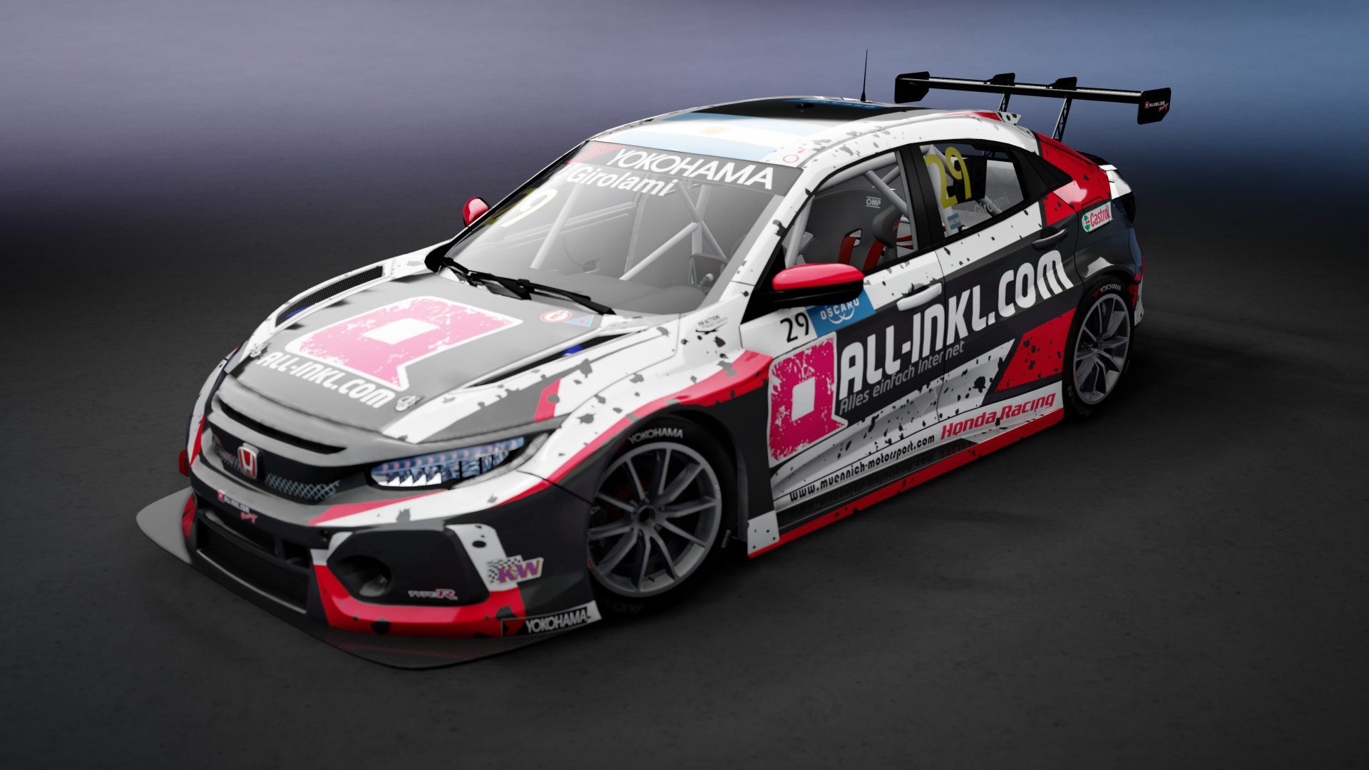 Honda Civic TCR '19, skin 29_N_Girolami_2019