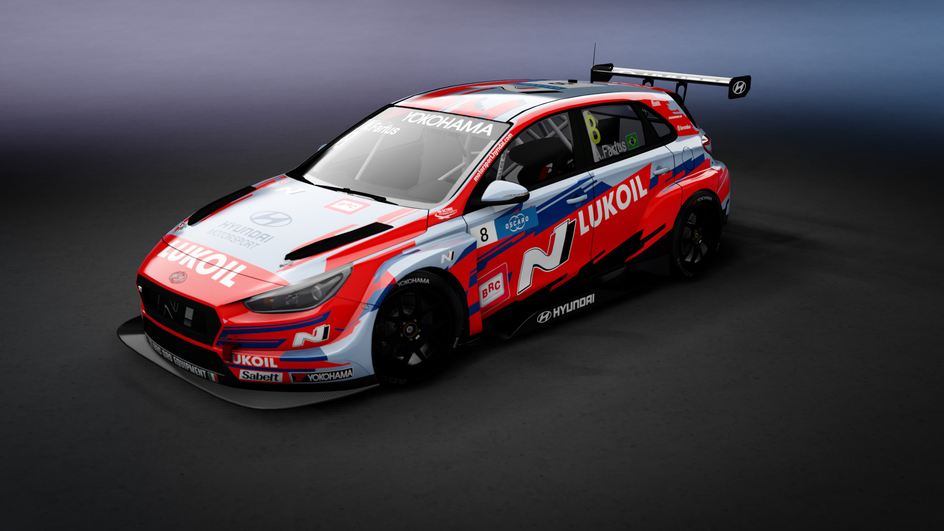 Hyundai i30N TCR '19, skin 08_A_Farfus_2019