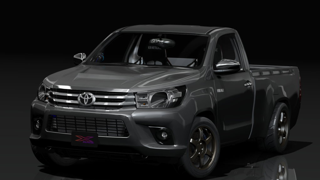 X-race Toyota Hilux2014 singlecab, skin silver