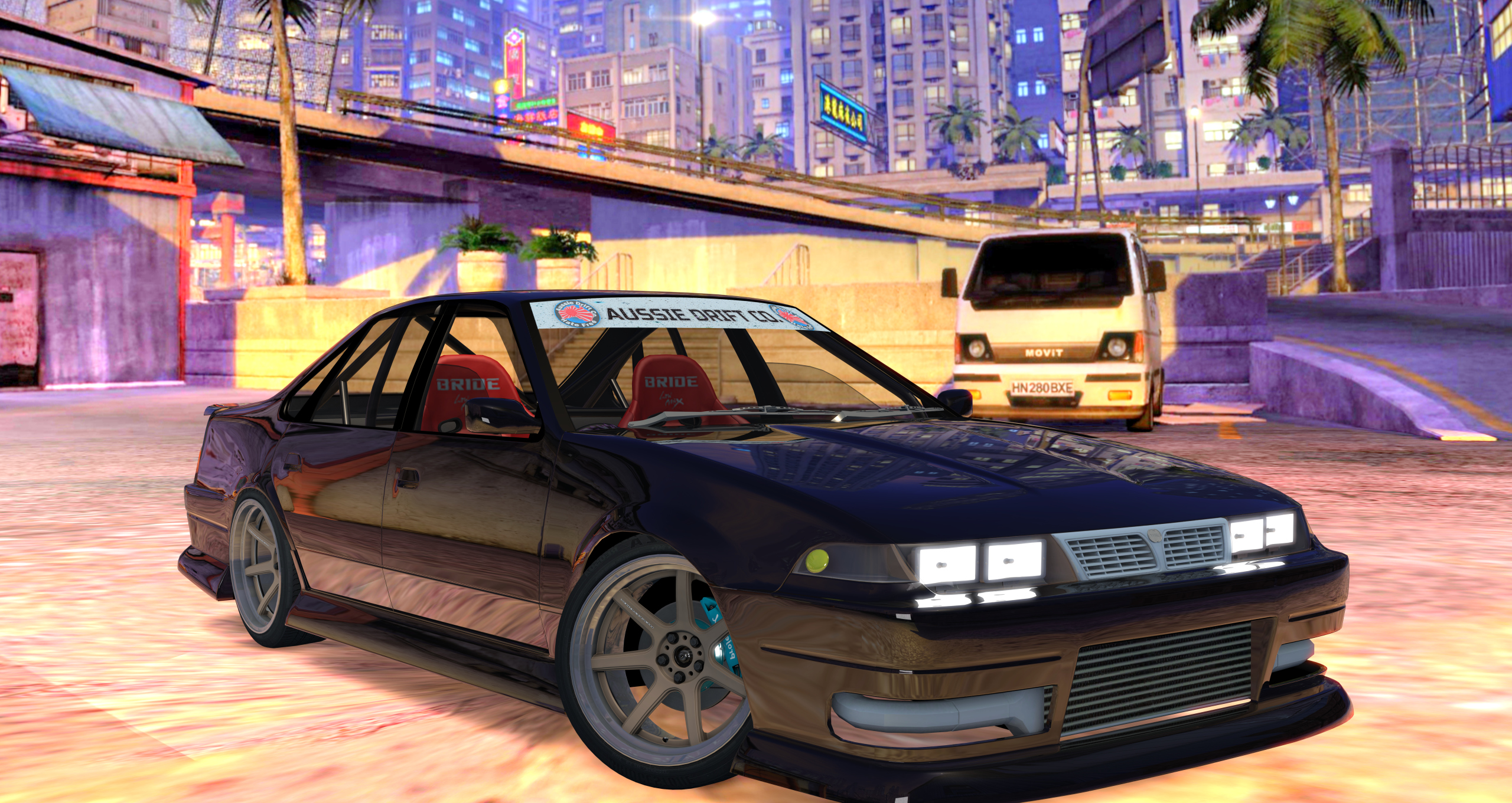 ADC Nissan Cefiro A31 Comp, skin Black Pearl