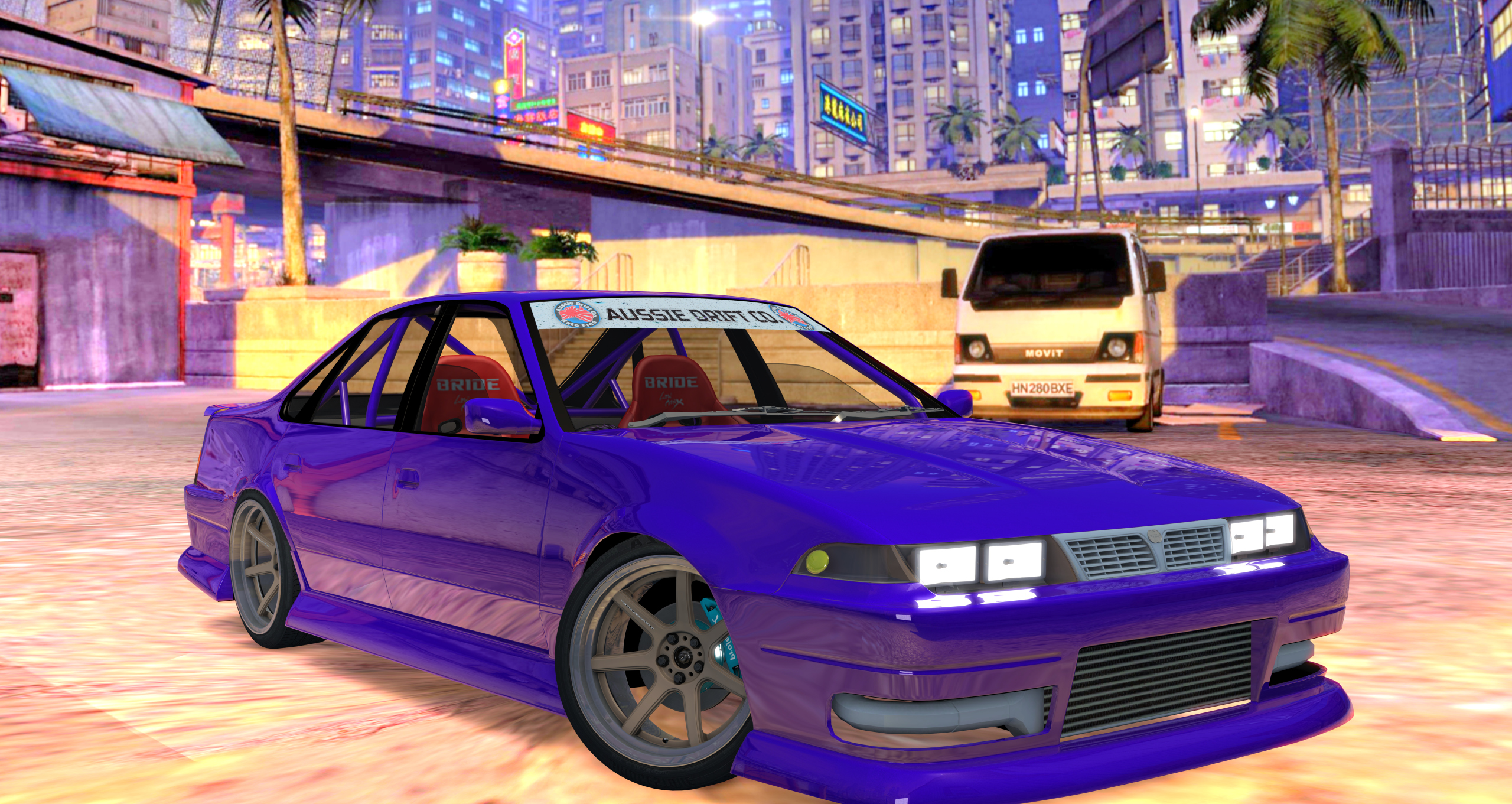 ADC Nissan Cefiro A31 Comp, skin Flake Midnight Purple