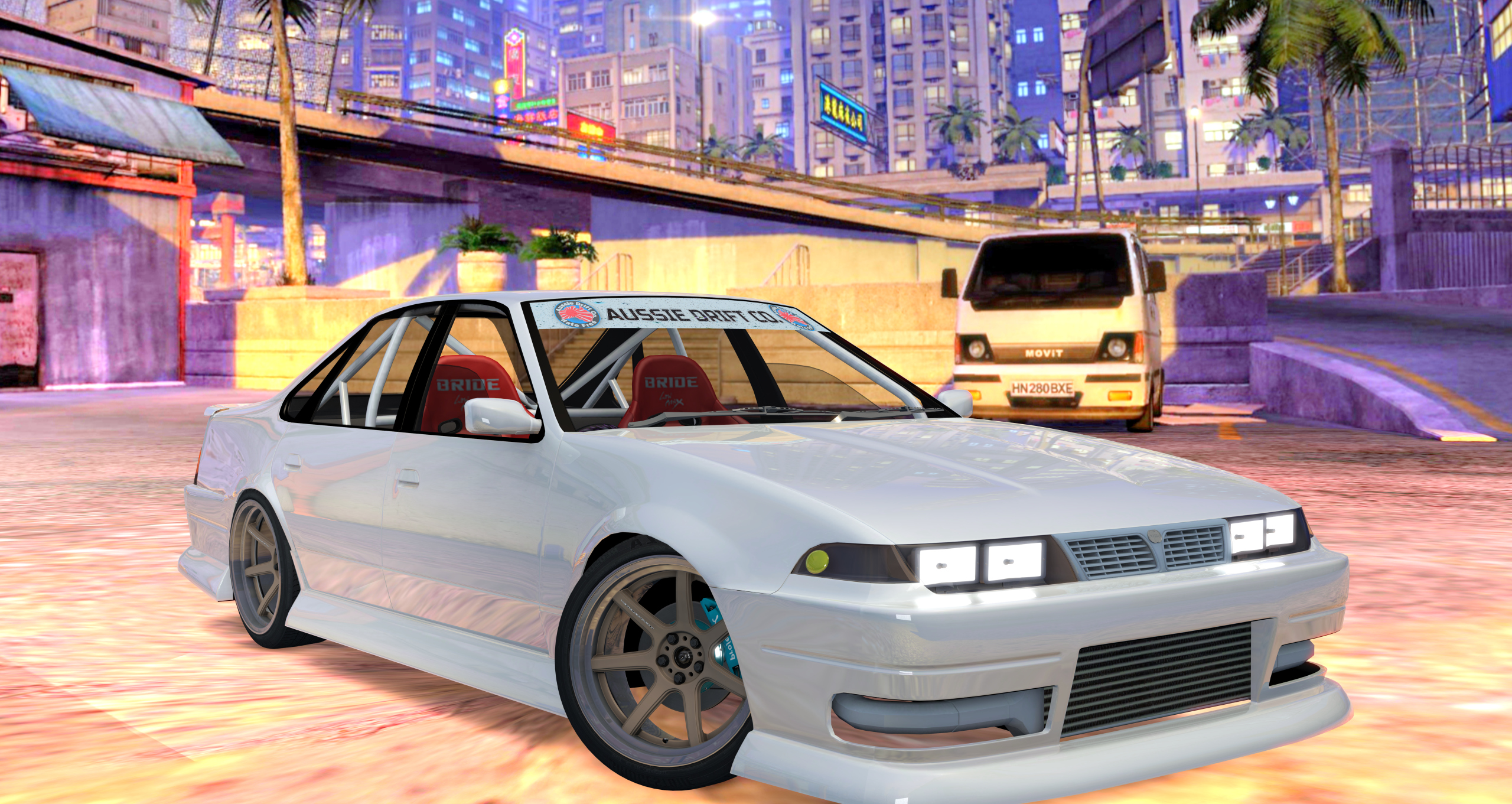 ADC Nissan Cefiro A31 Comp, skin Pearl White