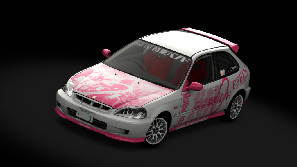 Honda Civic Type R (EK9) Turbo ver. 2, skin Bocchi_the_civic
