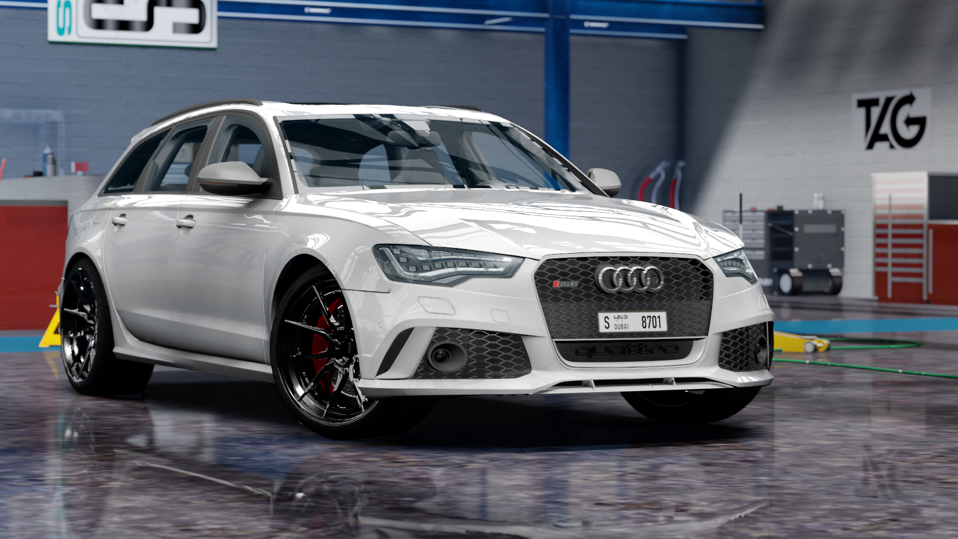 TGN Audi RS6 Avant Performance, skin FlorettsilberMetallic