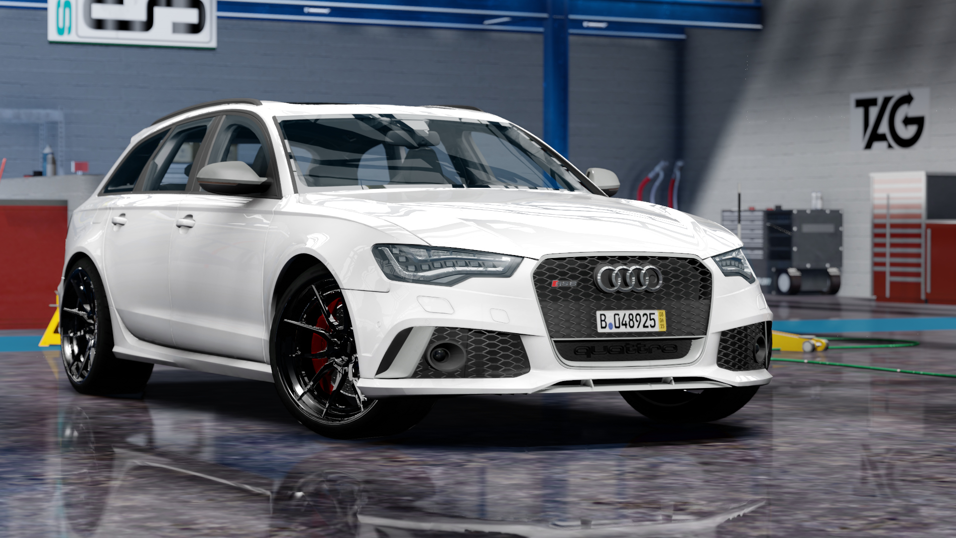 TGN Audi RS6 Avant Performance, skin GletscherweißMetallic