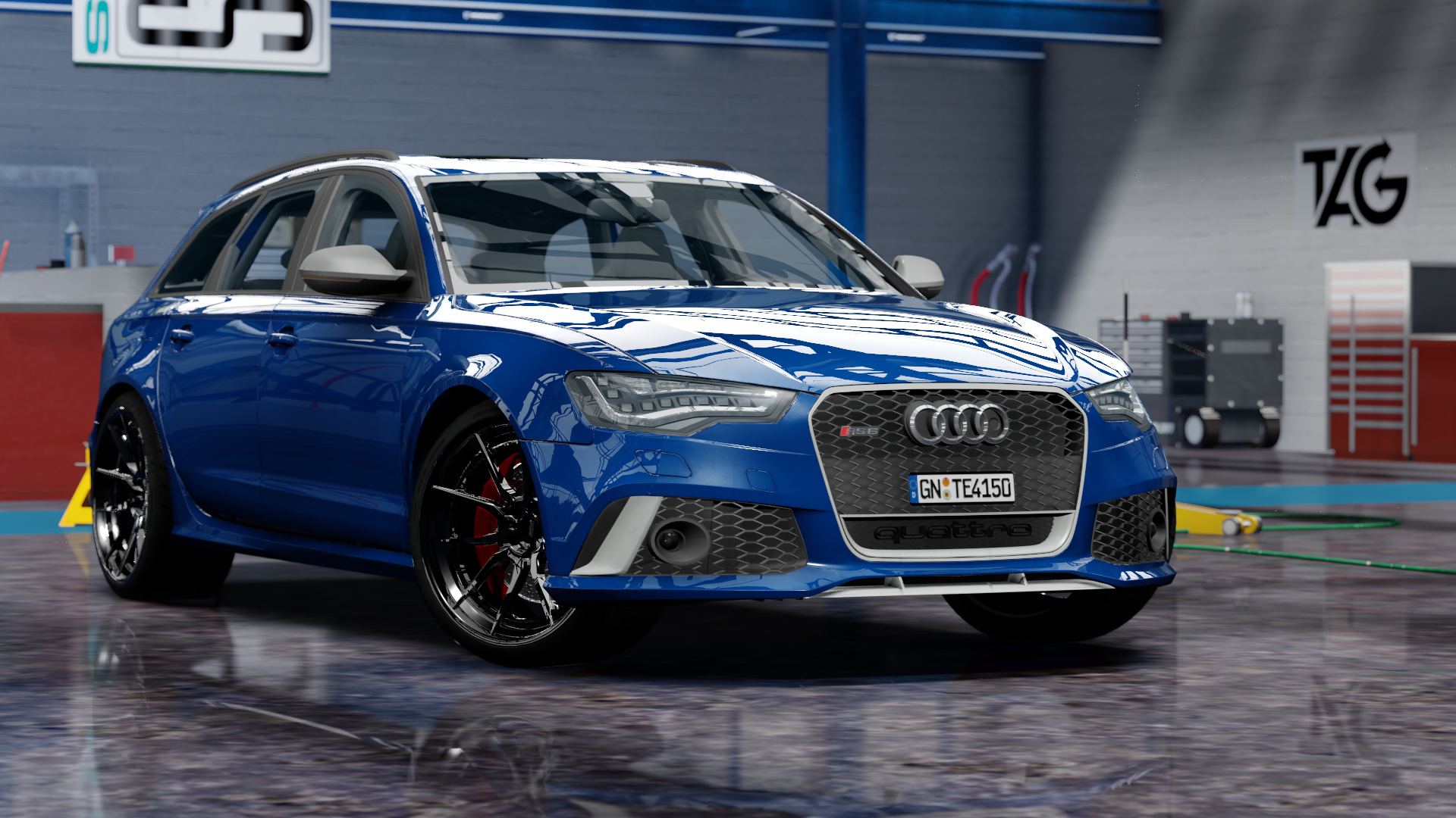 TGN Audi RS6 Avant Performance, skin Ultrablau