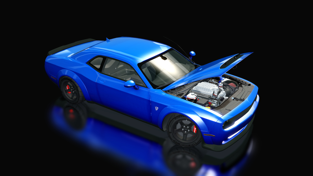 Dodge Challenger Demon NASHER, skin blue