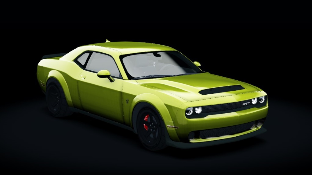 Dodge Challenger Demon NASHER, skin yellow