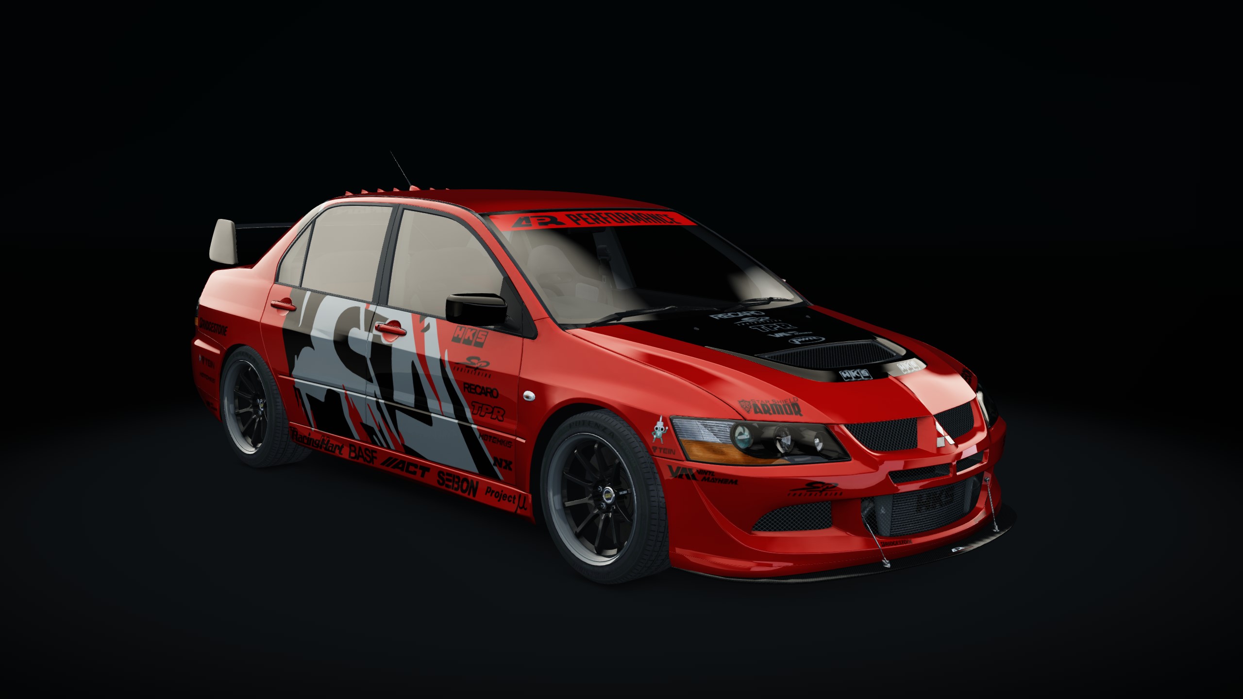 Drag Factory Mitsubishi Lancer Evolution VIII, skin 09_apr_evil_r