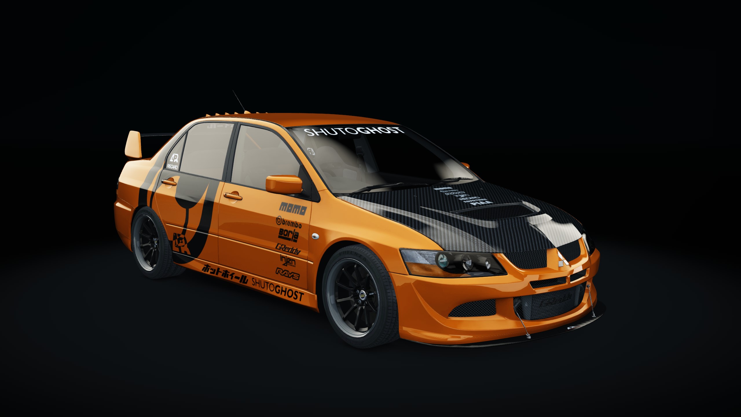 Drag Factory Mitsubishi Lancer Evolution VIII, skin 13_shuto_ghost