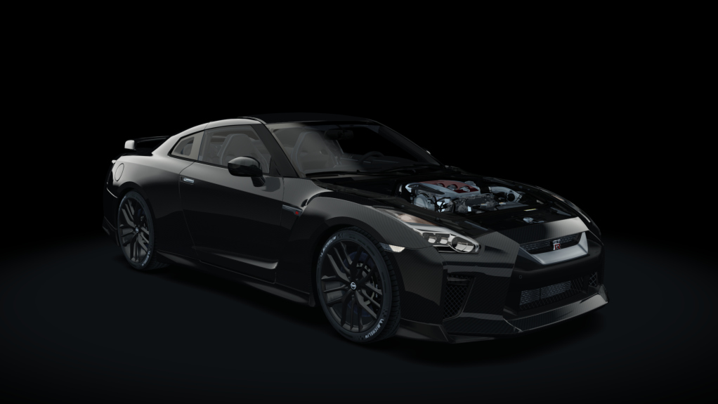 Drag Factory Nissan GT-R 2017, skin Carbon_Dark_Metallic