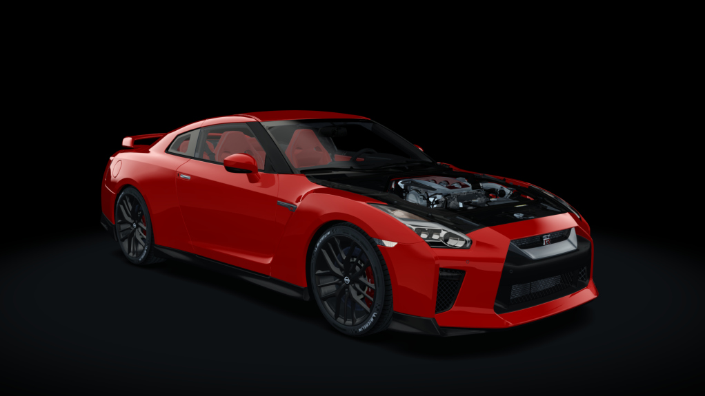 Drag Factory Nissan GT-R 2017, skin Hot_Red_Metallic