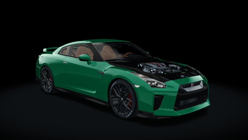 Drag Factory Nissan GT-R 2017, skin Racing_Green_Metallic
