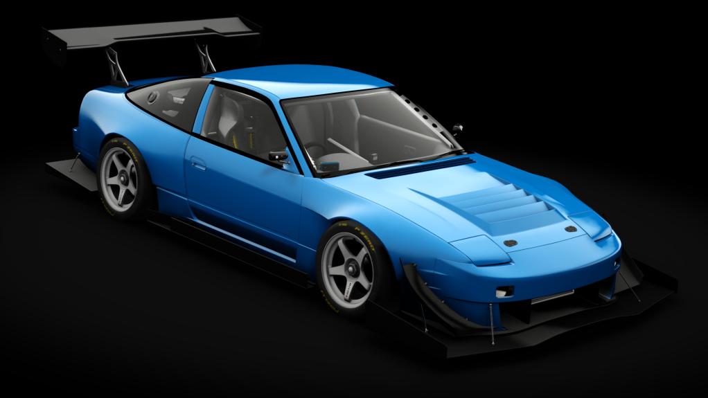 Nissan 180SX Time Attack, skin blue