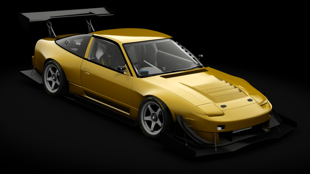 Nissan 180SX Time Attack, skin envy_chrome_yellow