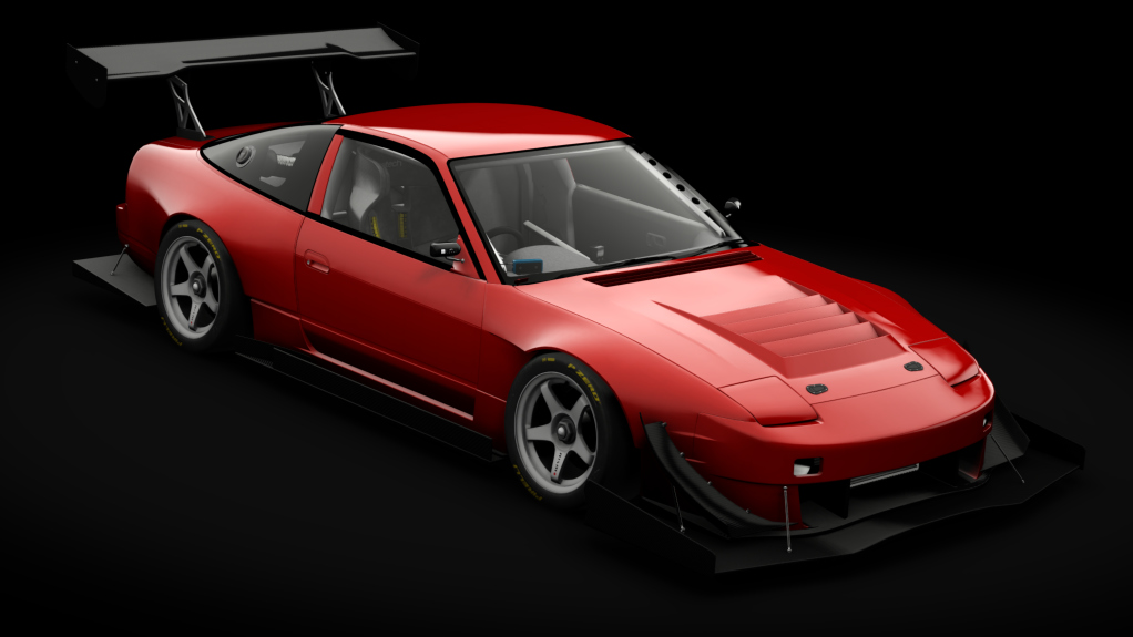 Nissan 180SX Time Attack, skin envy_flame_orange