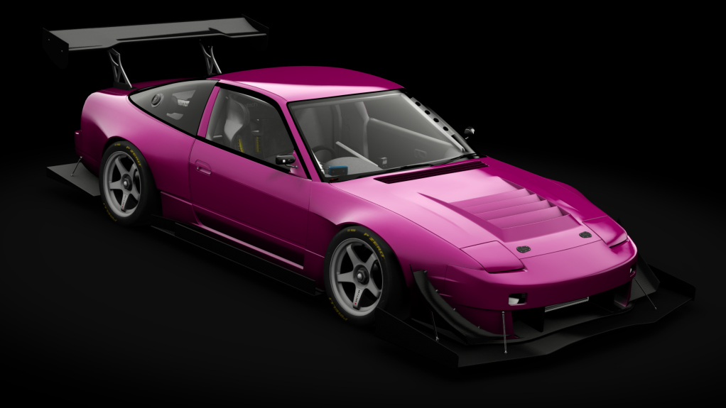 Nissan 180SX Time Attack, skin envy_fuchsia_magenta