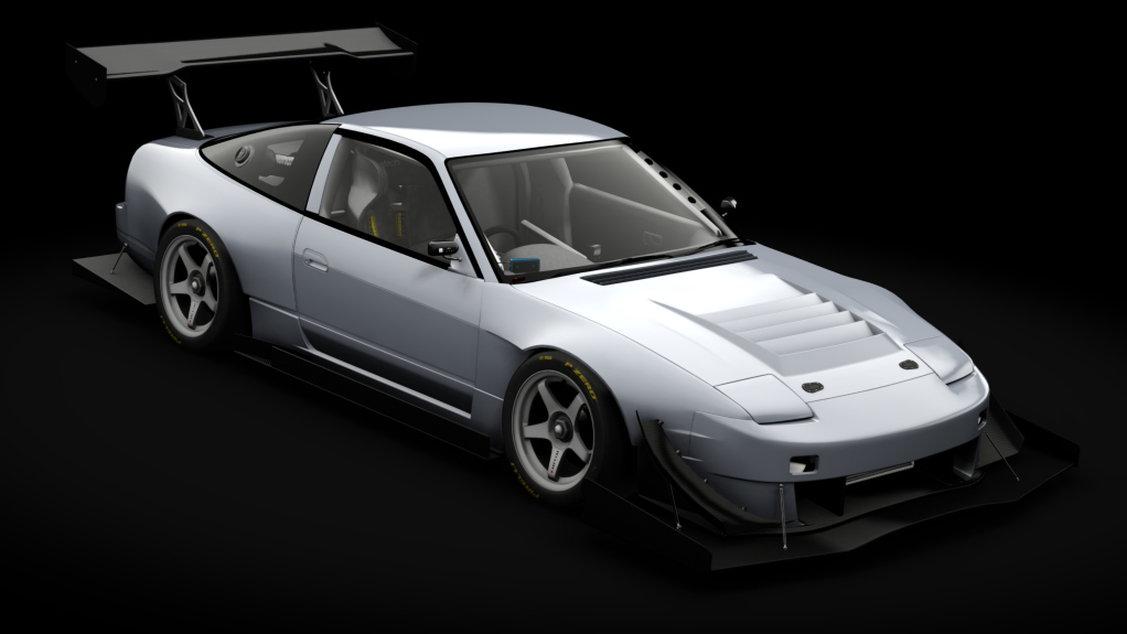 Nissan 180SX Time Attack, skin envy_opal_white