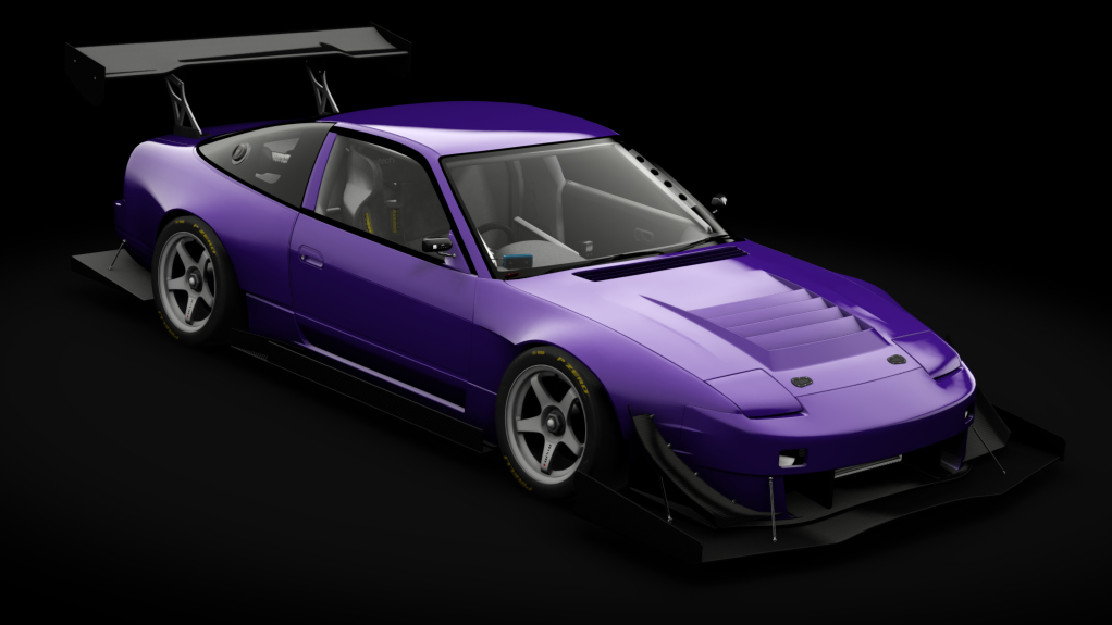 Nissan 180SX Time Attack, skin envy_violet