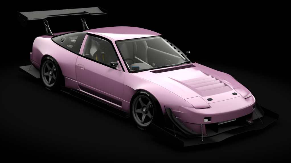Nissan 180SX Time Attack, skin pink