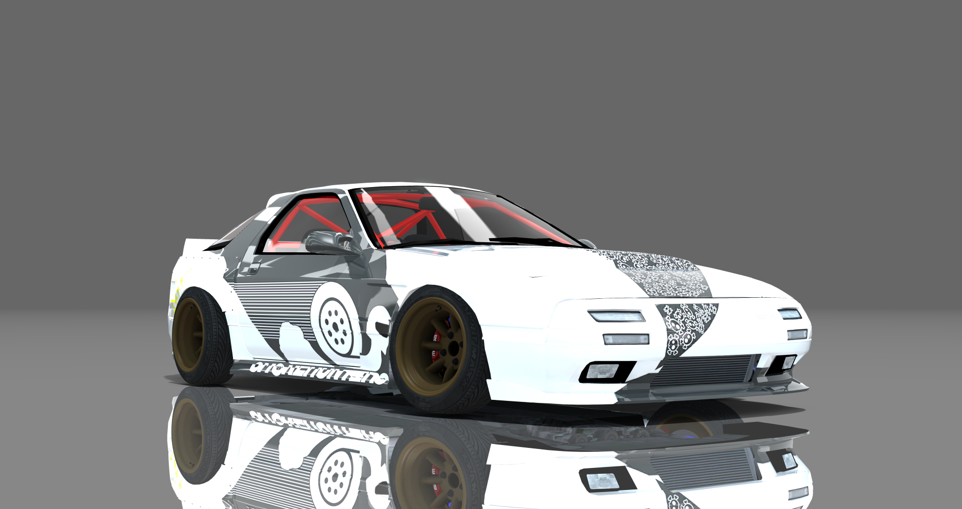 DTP Mazda RX7 FC 13B, skin Hoonigan_White