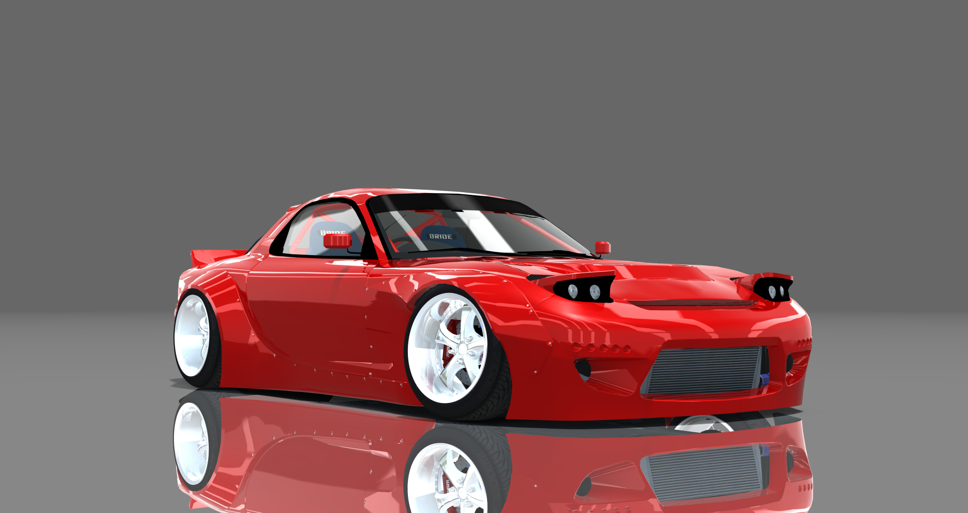 DTP Mazda RX7 FD3SRB, skin darkred