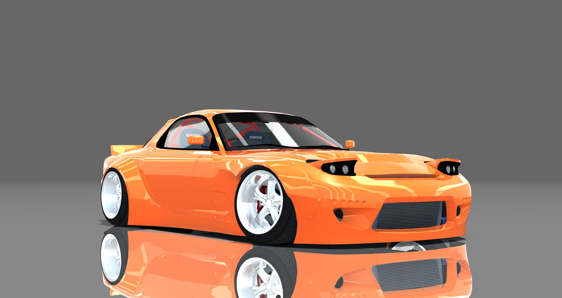DTP Mazda RX7 FD3SRB, skin mclarenorange