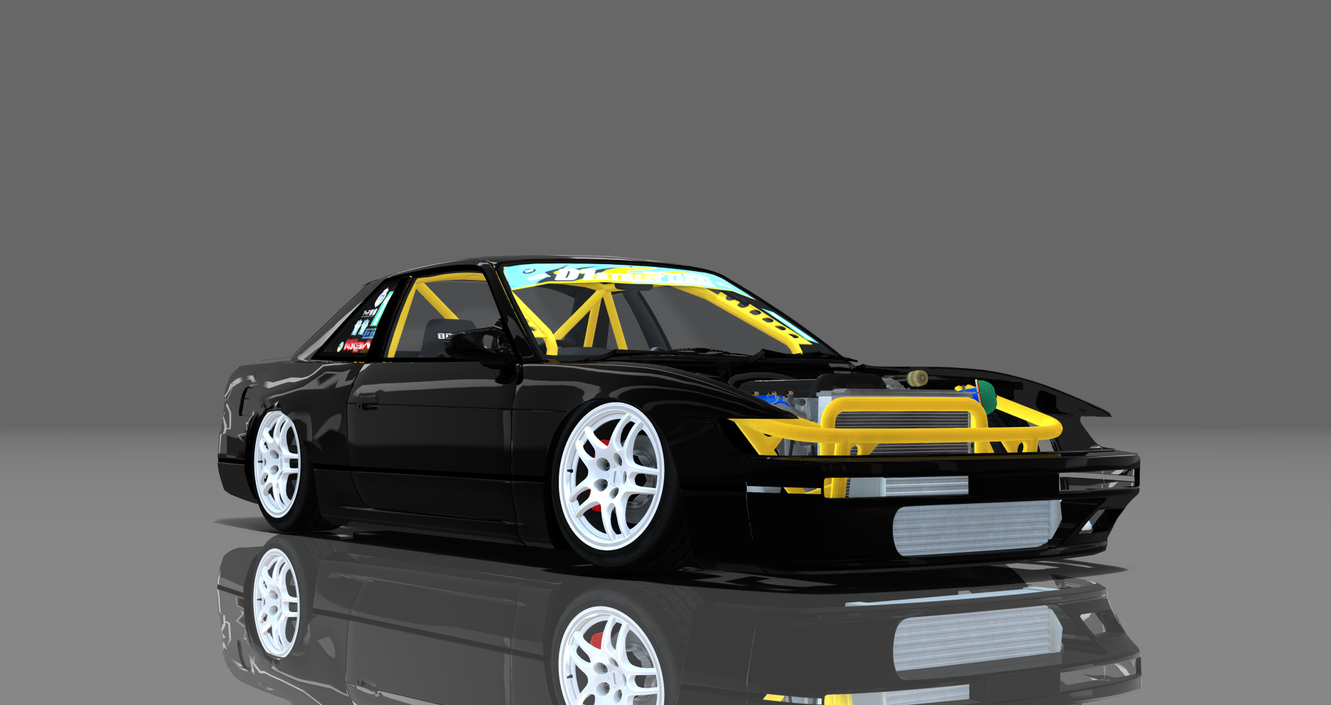 DTP Nissan Silvia S13 Missile, skin black