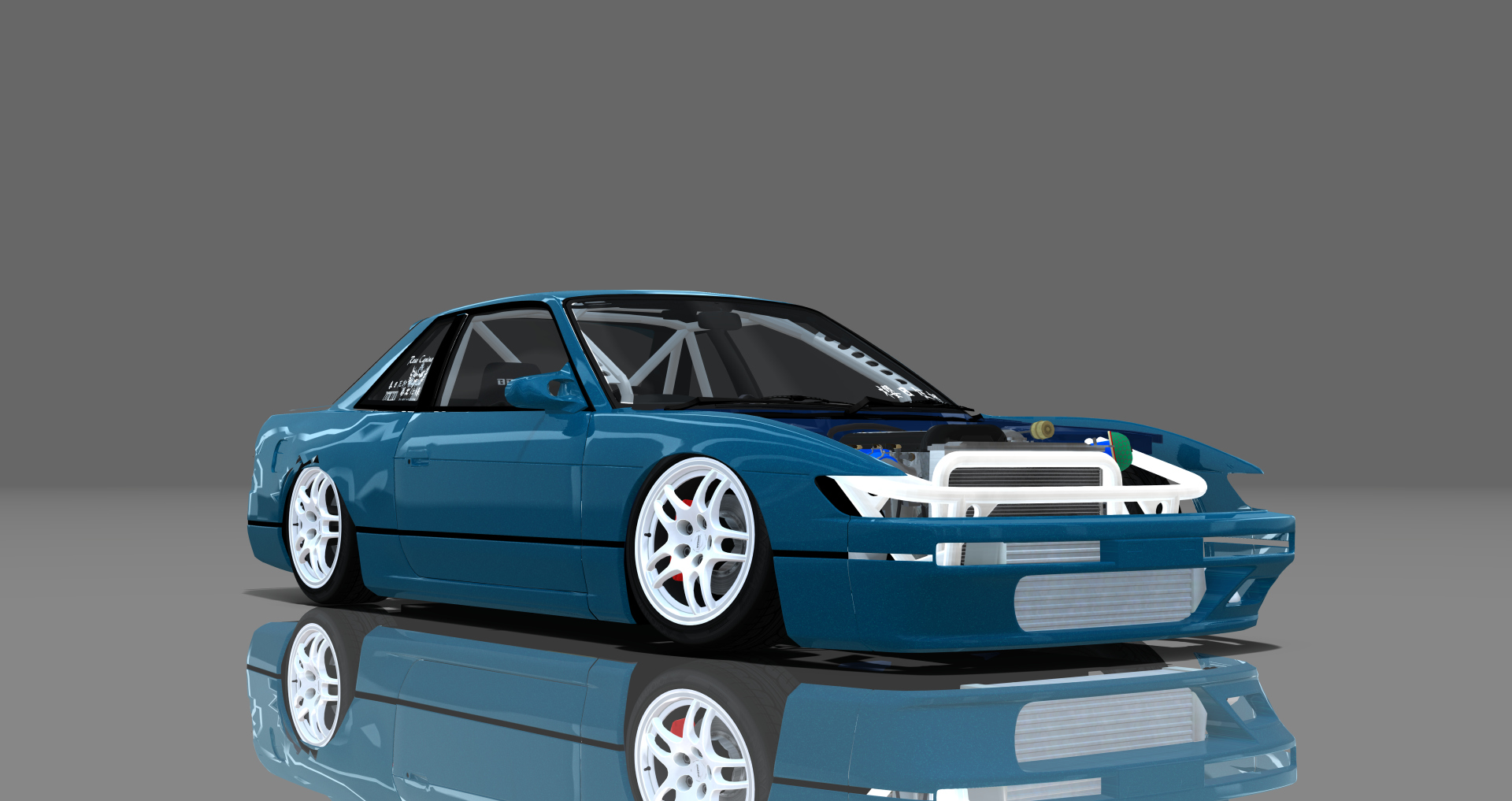DTP Nissan Silvia S13 Missile, skin candy_blue_ocean