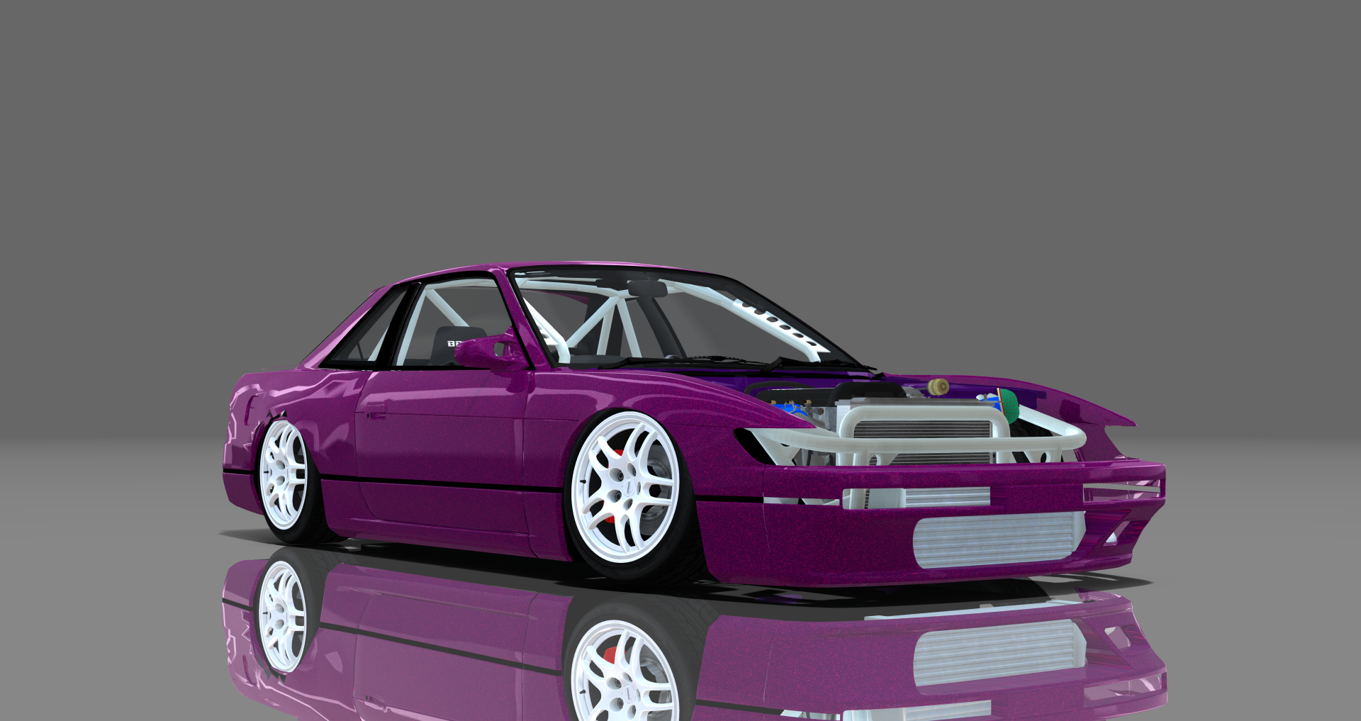 DTP Nissan Silvia S13 Missile, skin candy_purple