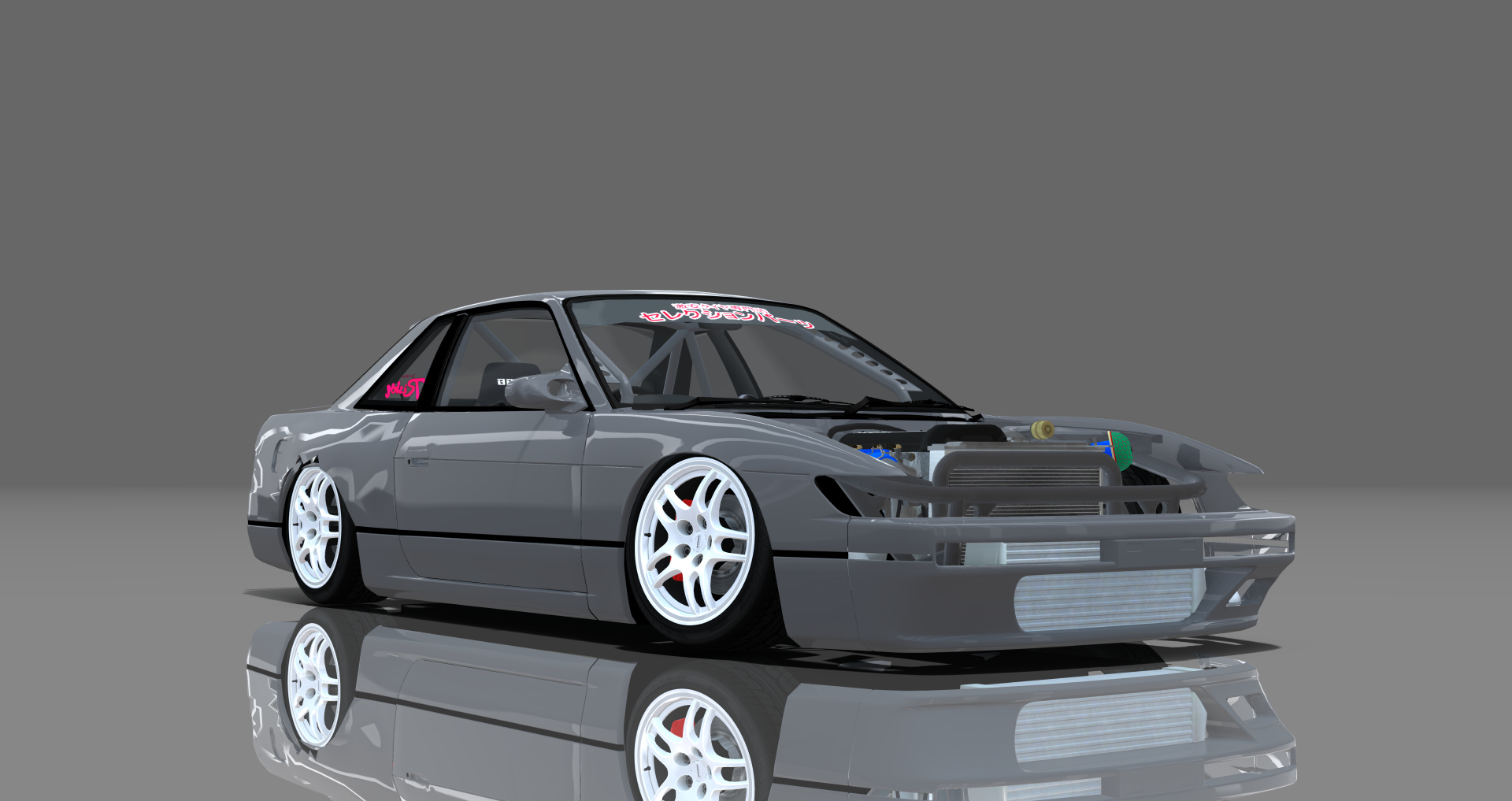 DTP Nissan Silvia S13 Missile, skin darkgraymetallic