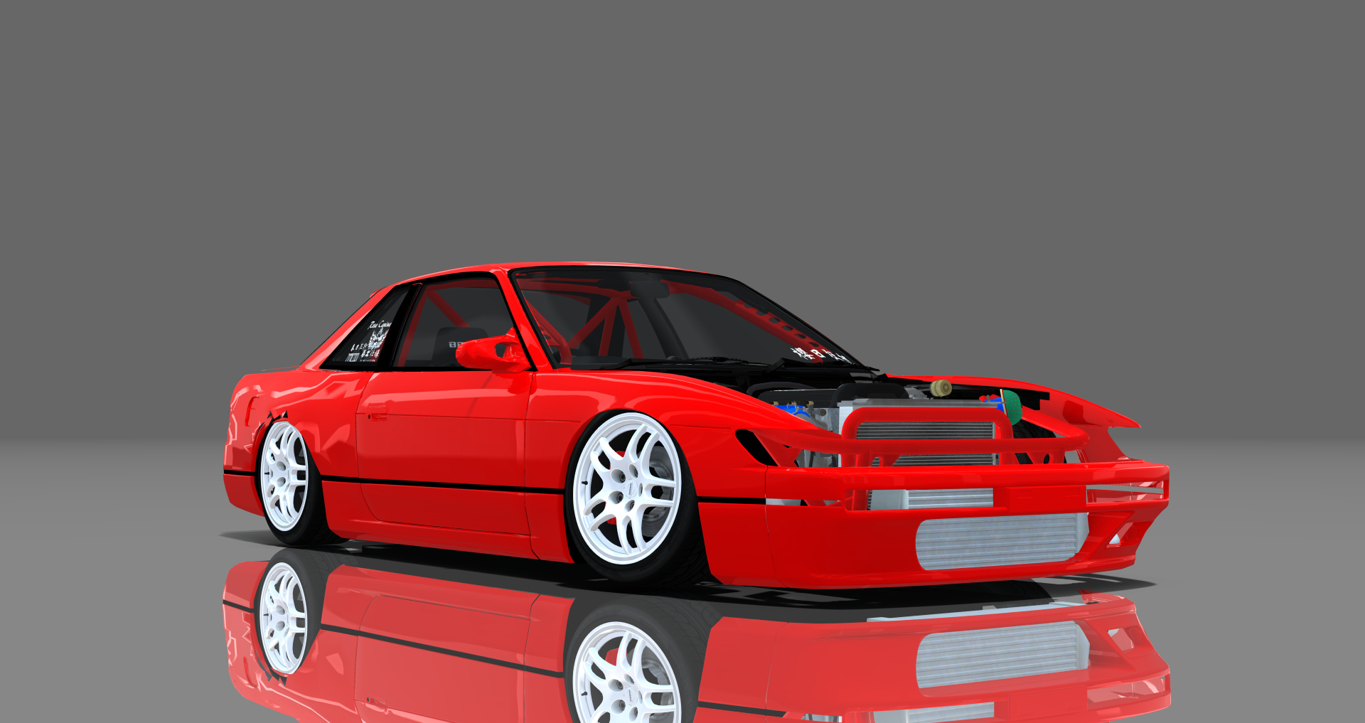 DTP Nissan Silvia S13 Missile, skin darkred