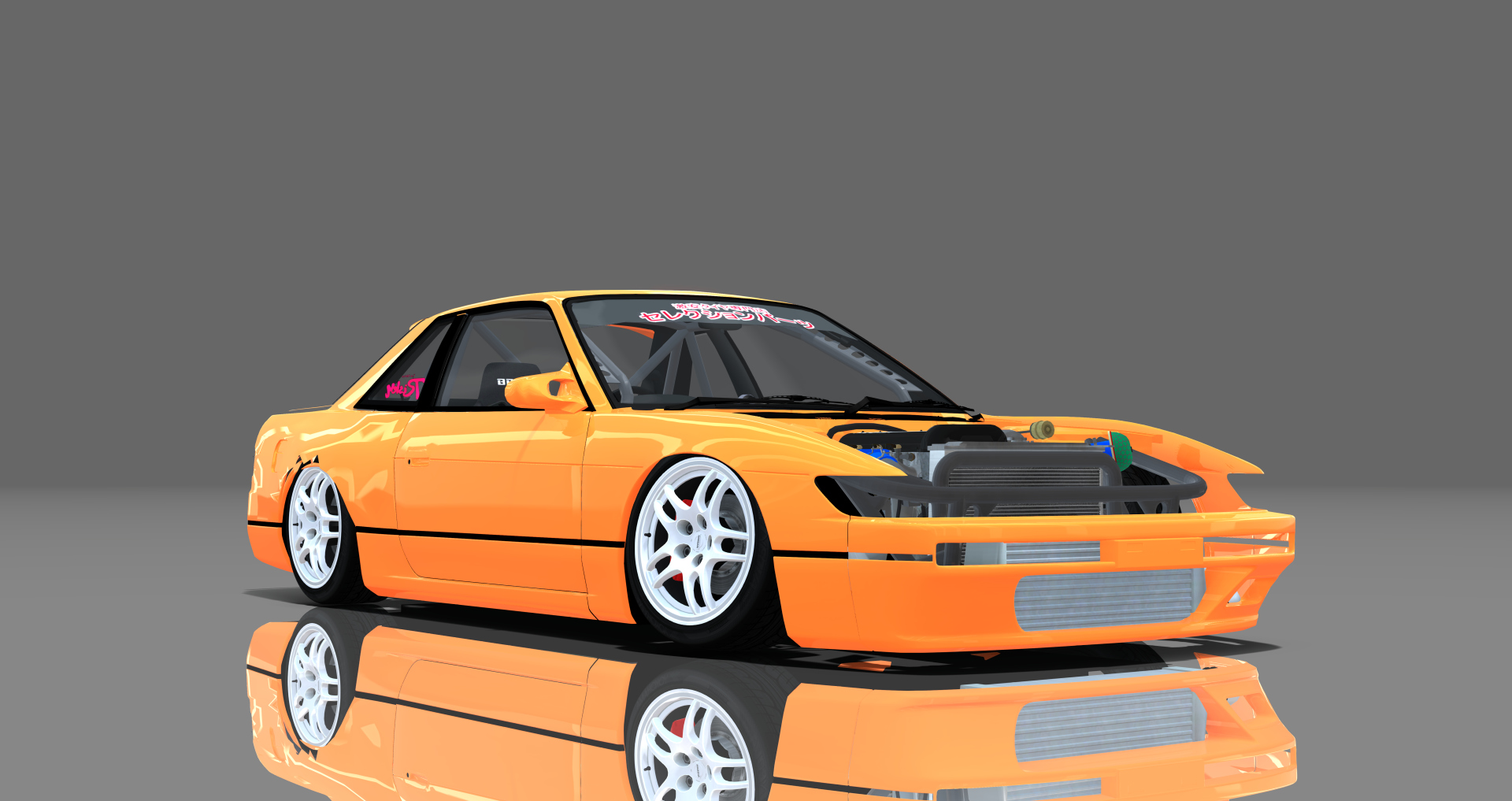 DTP Nissan Silvia S13 Missile, skin orange