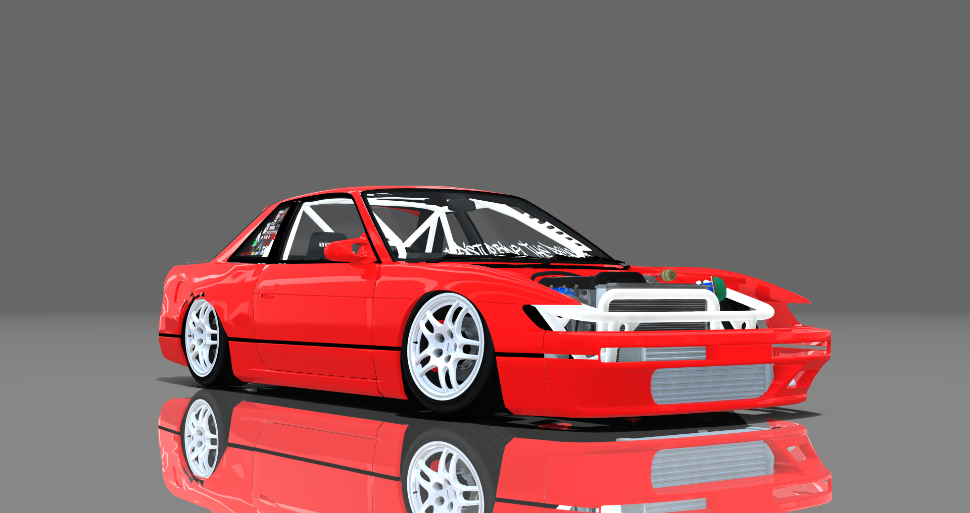 DTP Nissan Silvia S13 Missile, skin red