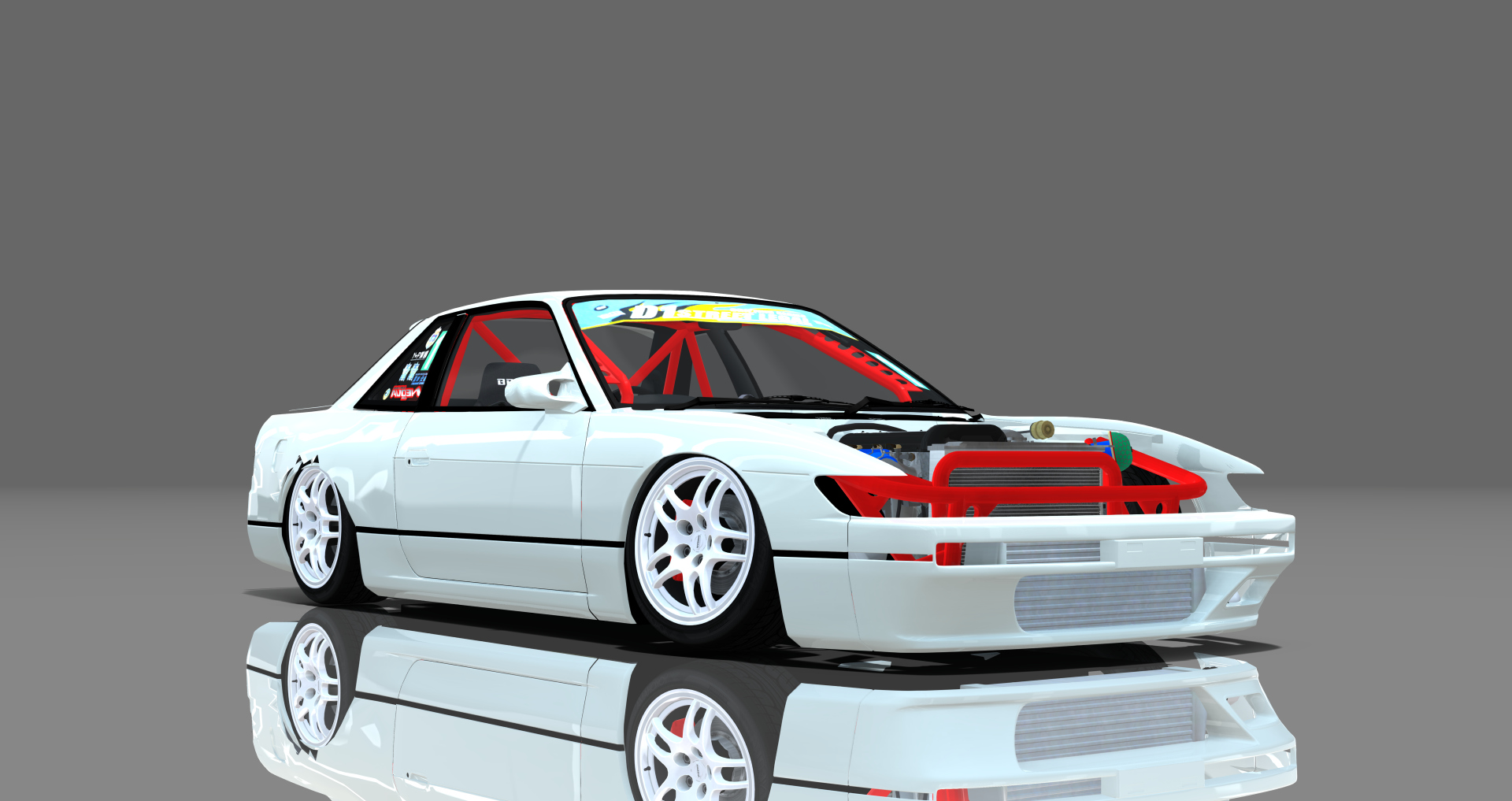 DTP Nissan Silvia S13 Missile, skin silver