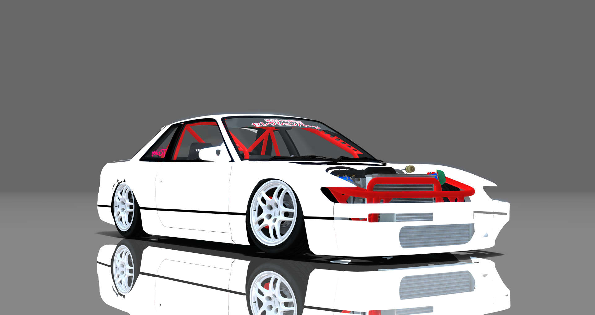 DTP Nissan Silvia S13 Missile, skin white