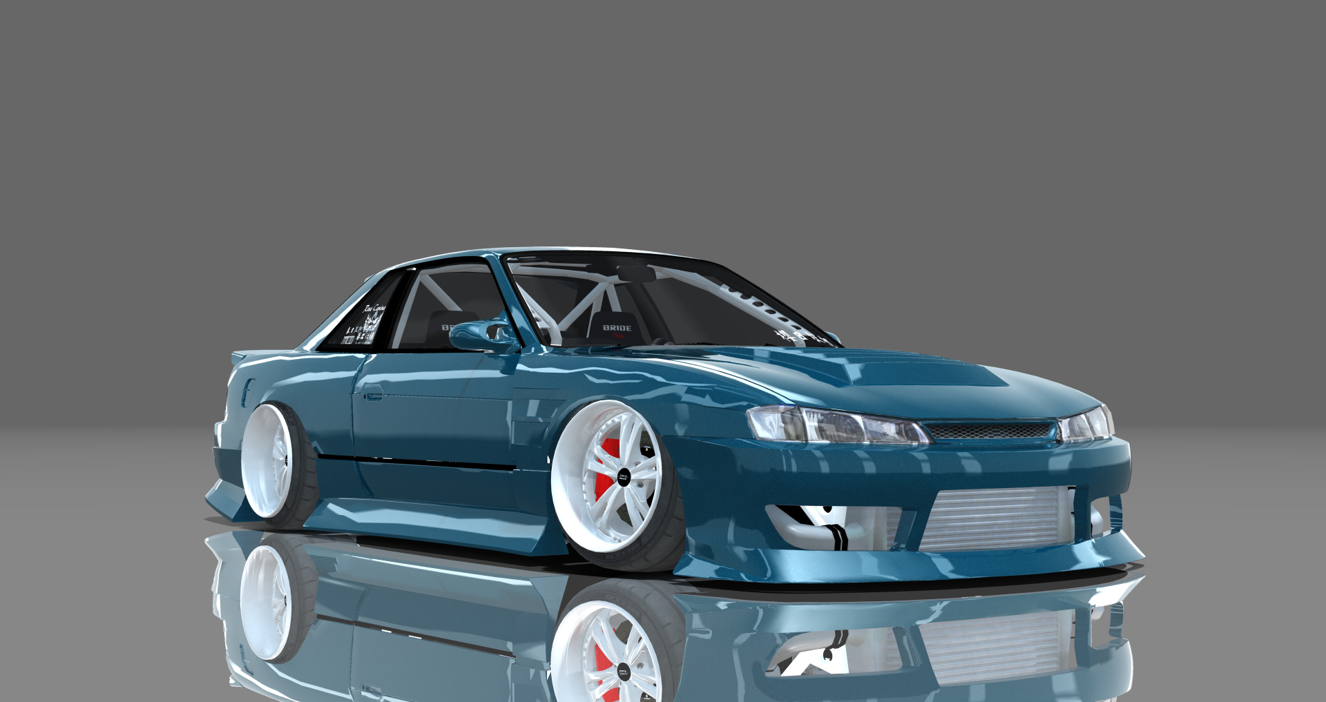 DTP Nissan Silvia S13.4, skin candy_blue_ocean