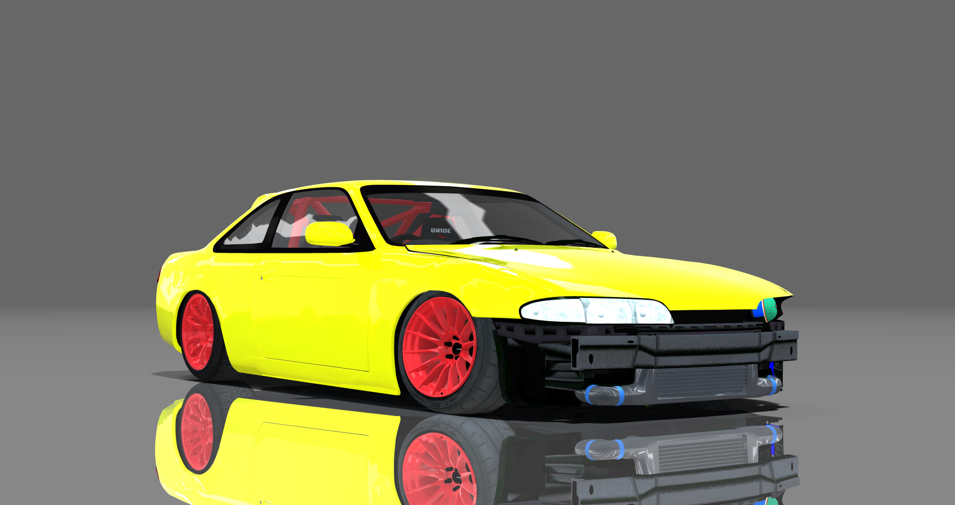 DTP Nissan Silvia S14 Zenki Missile, skin Yellow