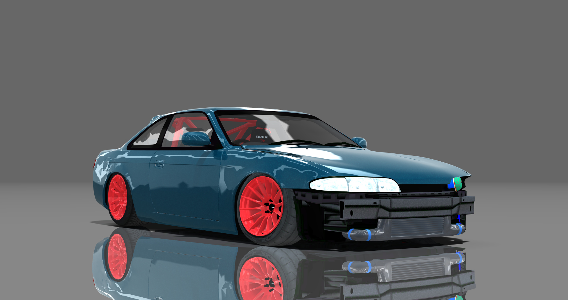 DTP Nissan Silvia S14 Zenki Missile, skin candy_blue_ocean