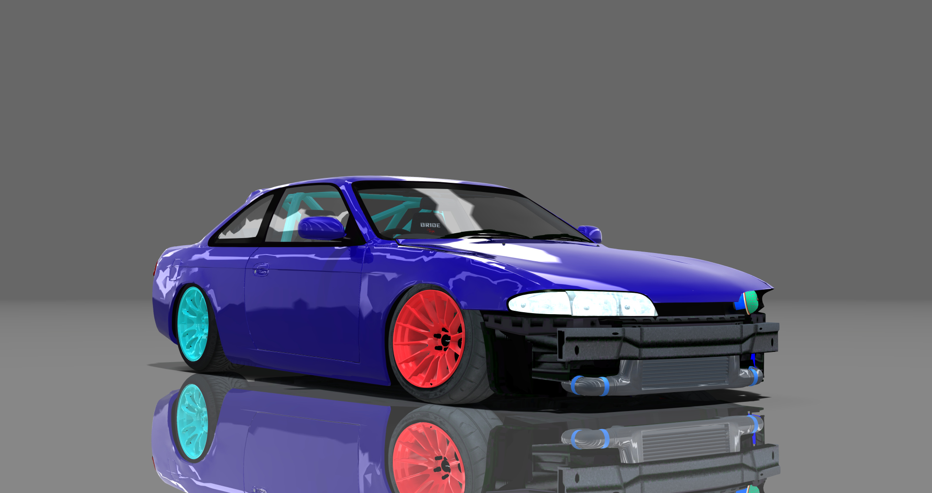 DTP Nissan Silvia S14 Zenki Missile, skin supersonic_blue