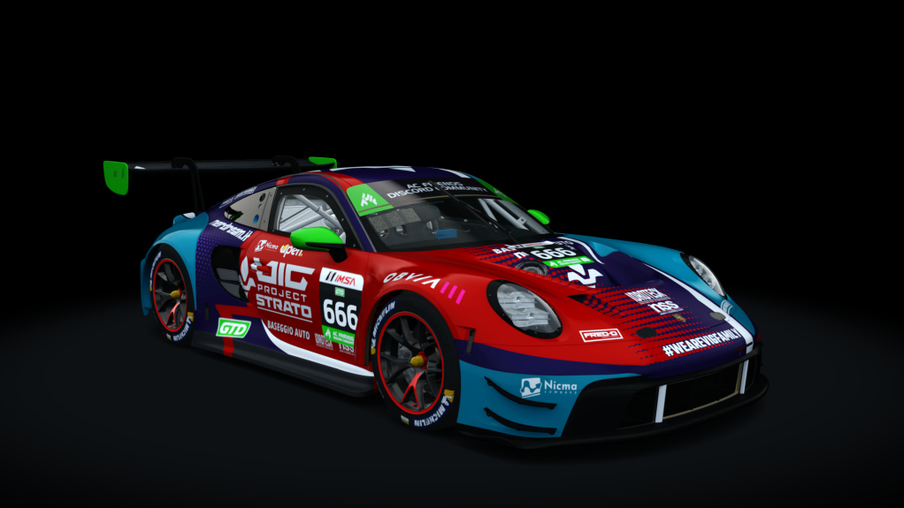 EW GT3 - PORSCHE 992 GT, skin ACFIMSA2024_COTA_GTD_666