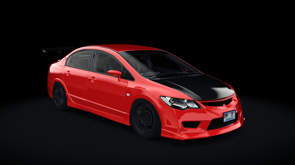 Honda Civic Type-R (FD2) Feel's Full System, skin 04_red