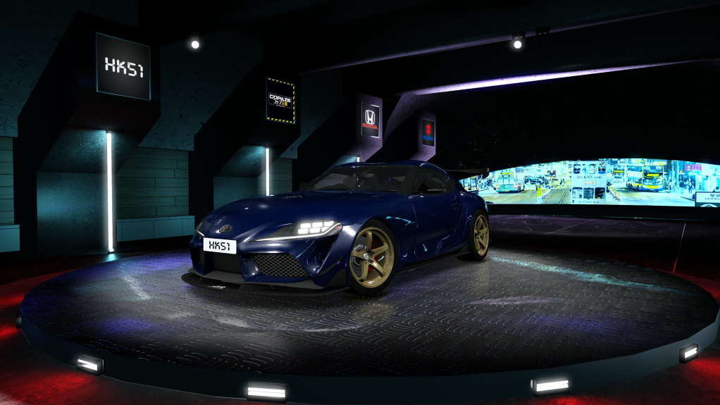 HK51 P1 Toyota GR Supra A90, skin HK51_Blue_Dark