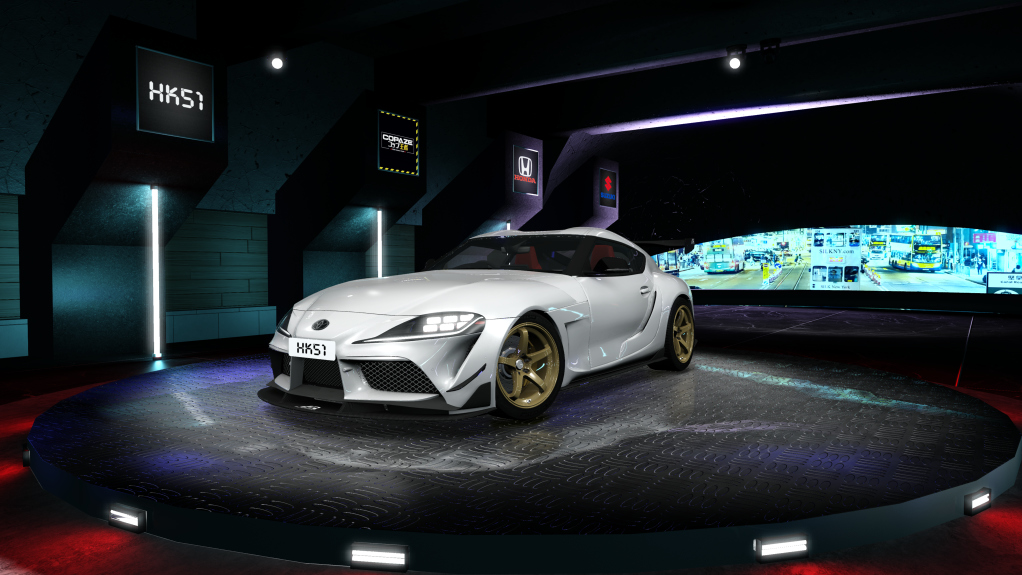 HK51 P1 Toyota GR Supra A90, skin HK51_White