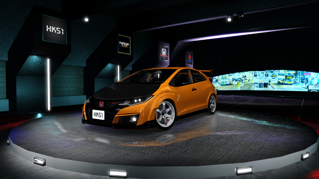 HK51 P1 Honda Civic FK2, skin sunset_orange