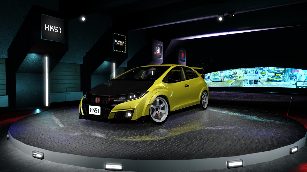 HK51 P1 Honda Civic FK2, skin yellow